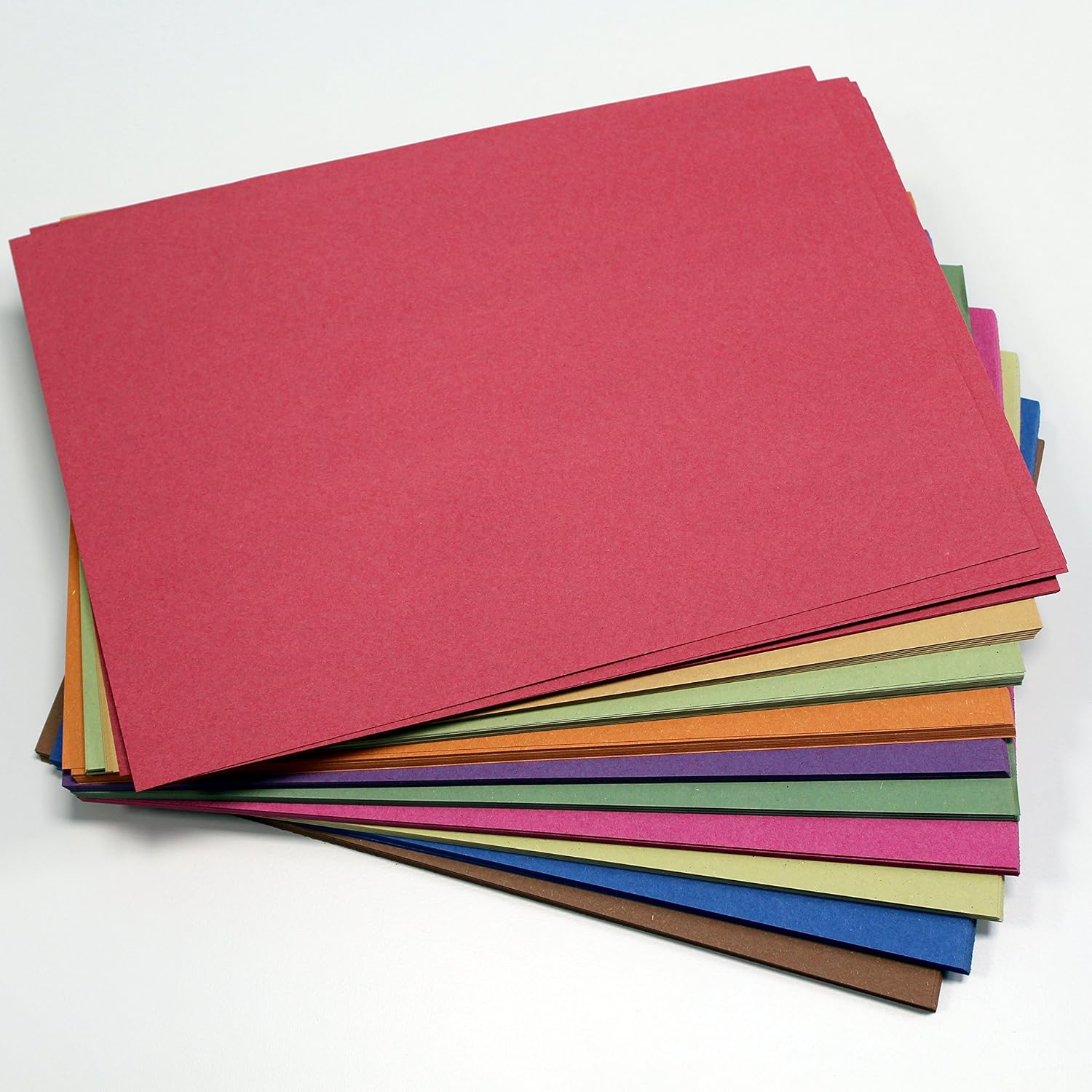 Be Creative A3 Recycled Sugar Paper Bright Colours 50 Large Sheets in 10 Assorted Colours, Great for Kids Arts & Crafts, Drawing, Painting & Scrap Booking. 42 x 30cm Sheet Size