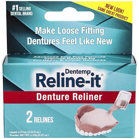 D.O.C. Reline-It Advanced Denture Reliner Kit, 2 each