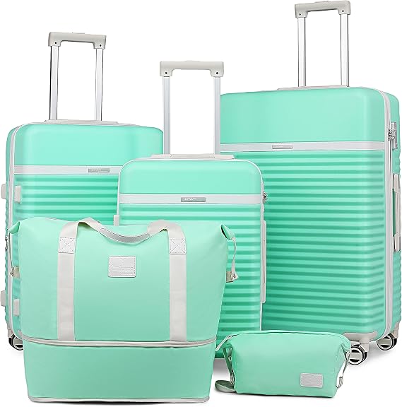 Joyway Luggage 3 Piece Luggage Sets Hardside Expandable Carry On Suitcase Set with Spinner Wheel,Lightweight Rolling Suitcase with TSA Lock