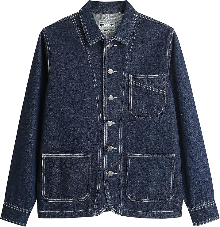 Norman Men's Vintage Denim Jacket Coach Jacket