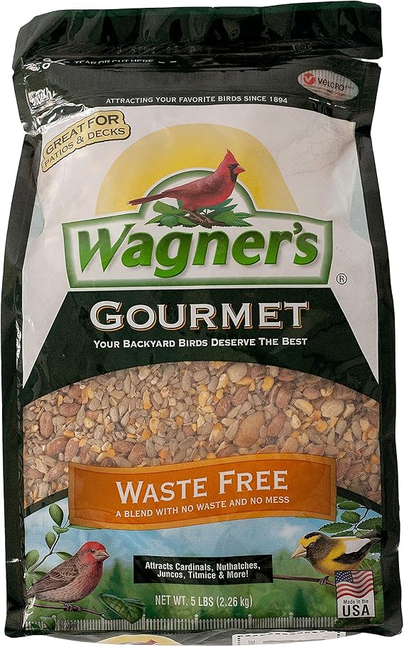 Wagner's 82056 Gourmet Waste Free Wild Bird Food, 5-Pound Bag