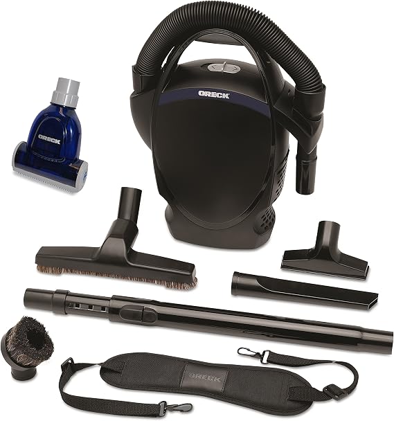 Oreck Ultimate Handheld Bagged Canister Vacuum Bundle with Handheld Pet Hair Turbo Brush, CC1600-TB