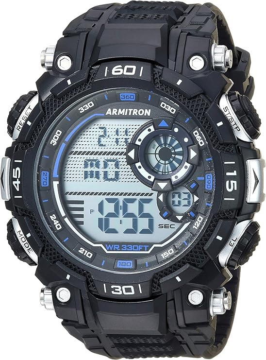 Armitron Sport Men's Digital Chronograph Resin Strap Watch, 40/8397