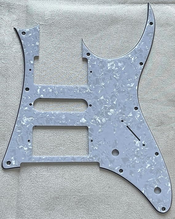 Pick Guard For Ibanez RG 350 DX Style Guitar Pickguard Scratch Plate (4-Ply White Pearl)