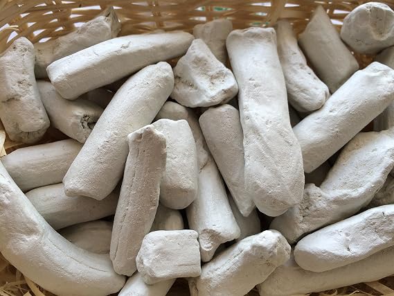 White Pressed Clay Edible Chunks (lump) Natural for Eating (Food), 1 lb (450 g)
