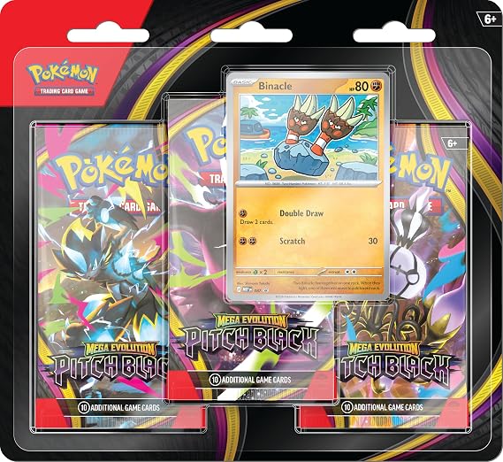 Pokemon TCG: Mega Evolution - Pitch Black 3 Booster Pack Blister