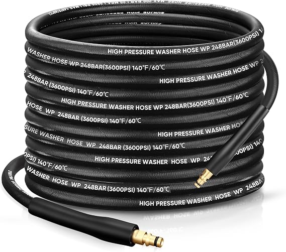 15M Steel Wire Braided Washer Hose, Burst-Resistant