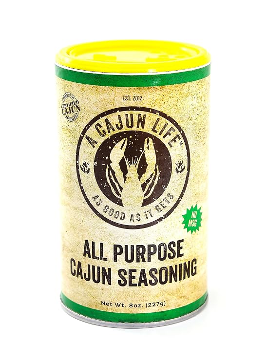 A Cajun Life Original All Purpose Cajun Seasoning | Authentic Certified Cajun and Creole Seasoning Blend, Non-GMO, No MSG, 8oz