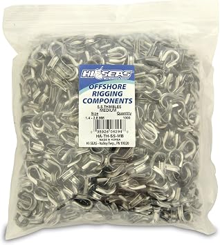 HI-SEAS Stainless Steel Thimbles, U-Shape, Small, 10 pc