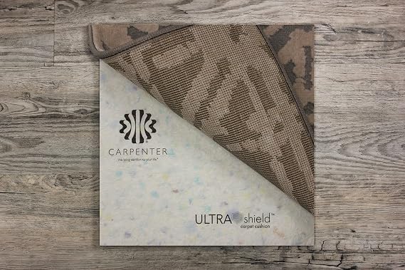 2'x4' Area Rug PAD Carpenter 1/2" ULTRASHIELD Premium. Supreme Comfort with Memory Foam.