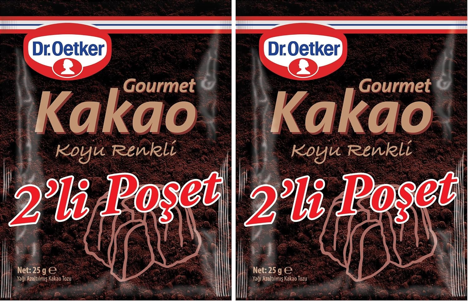 Dr. Oetker Gourmet Kakao 2 x 25gr 2li paket