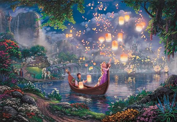 Tenyo 1000 Piece Jigsaw Puzzle Rapunzel on The Tower Tangled (20 x 29.1 inches (51 x 73.5 cm)