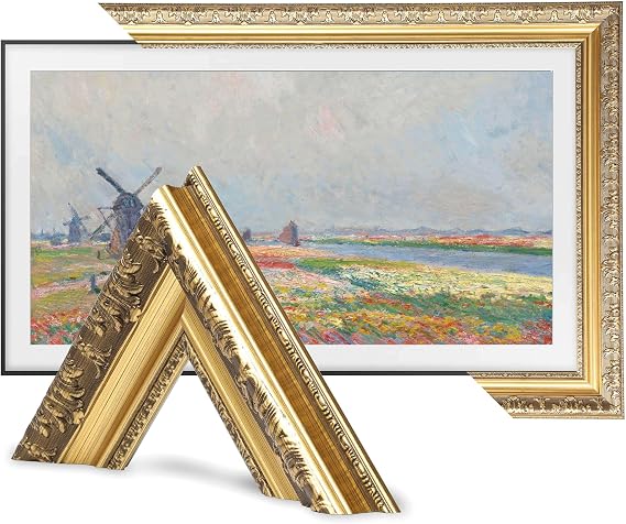 TV Guard Frame TV Bezel, Compatible With Samsung The Frame TV, 43 Inch, Antique Gold, Suitable for Wall Mounted Televisions