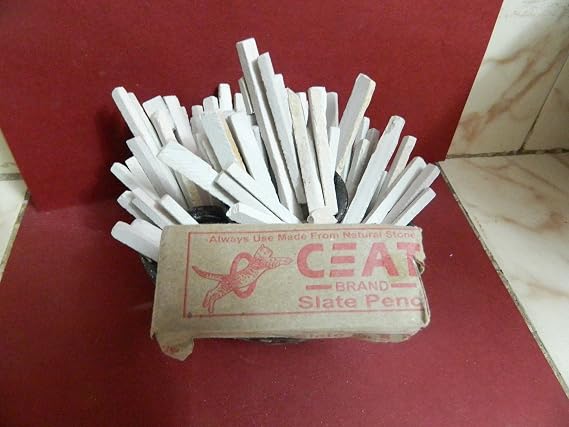 Ceat Brand, Slate Pencil, Chalk Made from Natural, India Saleti 200 gr.
