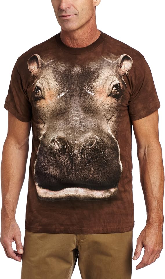 The Mountain Mens Men's Hippo Head T-Shirt