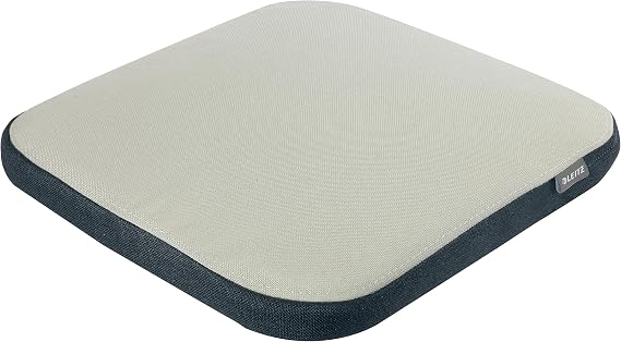 Leitz Ergo Active Balance oturma minderi, ofis sandalyeleri için ergonomik hava yastığı, optimum oturma duruşu ve siyatik rahatlatıcı, vücut duruşunu destekler, Ergo-Serisi, kumaş kılıf açık gri,