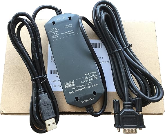 USB Programming Cable for Siemens PLC S7 200 and Touch Screen, for 6ES7901-3DB30-0XA0 Replacement (S7 200+Touch Panel)