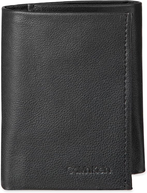 Calvin Klein Men's RFID Leather Trifold Wallet