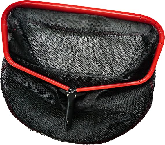 FibroPool Professional 24" Swimming Pool Leaf Skimmer Net | Alloy Aluminum Frame, ABS Edge Coating, Dual-Layer Fibromesh, Rectangular Design, 1.4 lb Weight