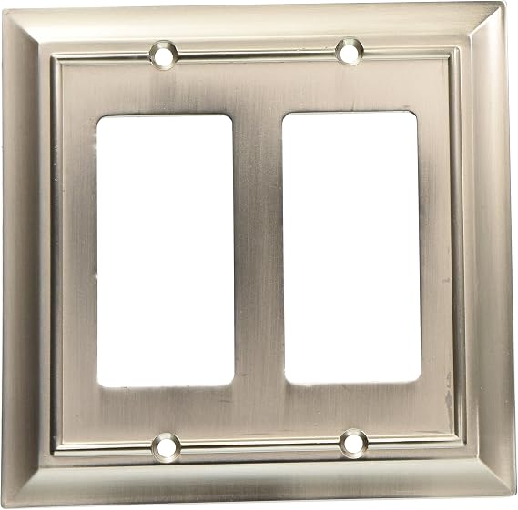 BRAINERD 64175 Architectural Double Decorator Wall Plate / Switch Plate / Cover