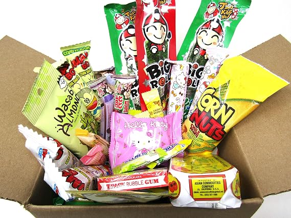 Asian Surprise Ramen Box Assortment Instant RamenPlus Sweet and Savory Snacks Candy