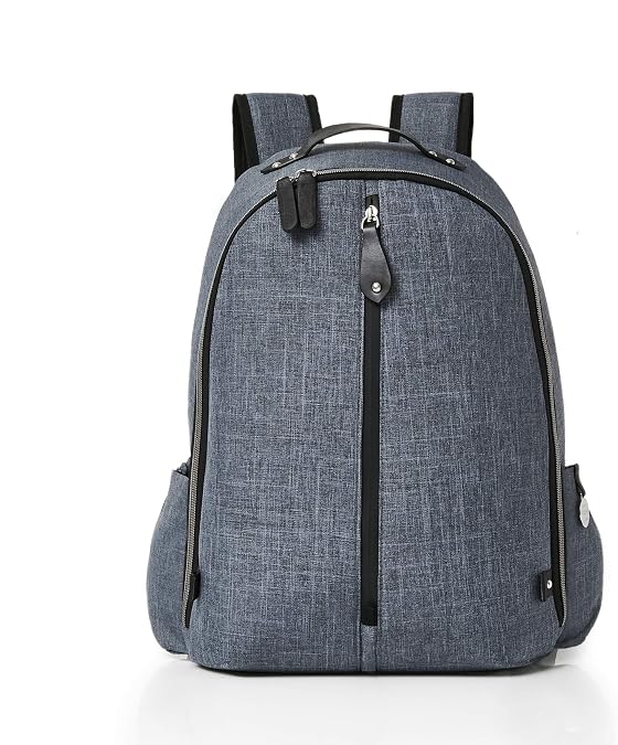 PacaPod Picos Pack Slate Backpack Baby Changing Bag - Unisex Luxury Grey 3 in 1 Organising System