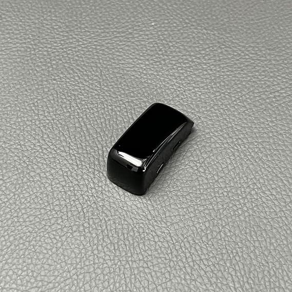 1PCS Gear Shift Knob Side Cover DSG Emblem Chrome Matt Shiny Black for VW for Golf 6 7 R GTI Passat B7 B8 CC R20 Jetta MK6 GLI(Black B)