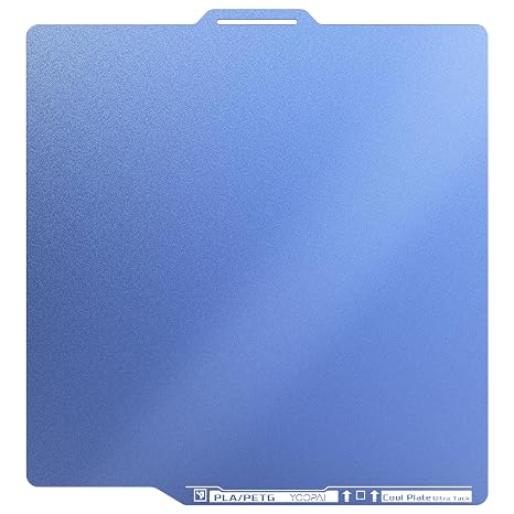 YOOPAI Build Plate for Bambu Lab P2S, P1S, A1, X2D, X1C, P1P, X1E 3D Printers, Double-Sided UltraTack Cool Plate for Low-Temperature Printing, Fine-Textured Spring Steel Sheet, 257x257mm