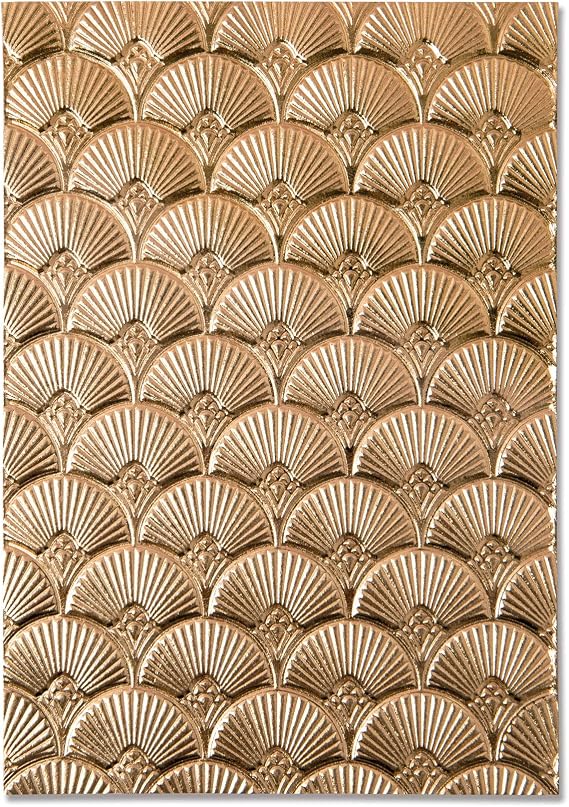 Sizzix 3D Impresslits Embossing Folder 664507 Art Deco by Kath Breen One Size, Multicolor