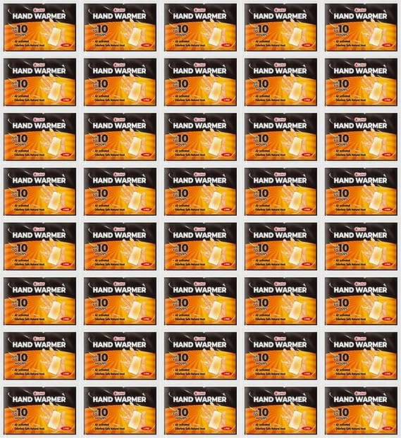 Hand Warmers - 60 Packs Hot Hands Disposable Heat Pad, Hot Hands Hand Warmers, Up to 10 Hours of Safe and Continuous Heat, Perfect for Camping, Outdoor Skiing, Fishing Ideal for Outdoors and Travel.