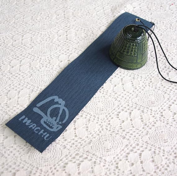 Iwachu Wind Chime Bell Small Blue ⌀2.0 inches 5 cm Nambu Ironware 27022