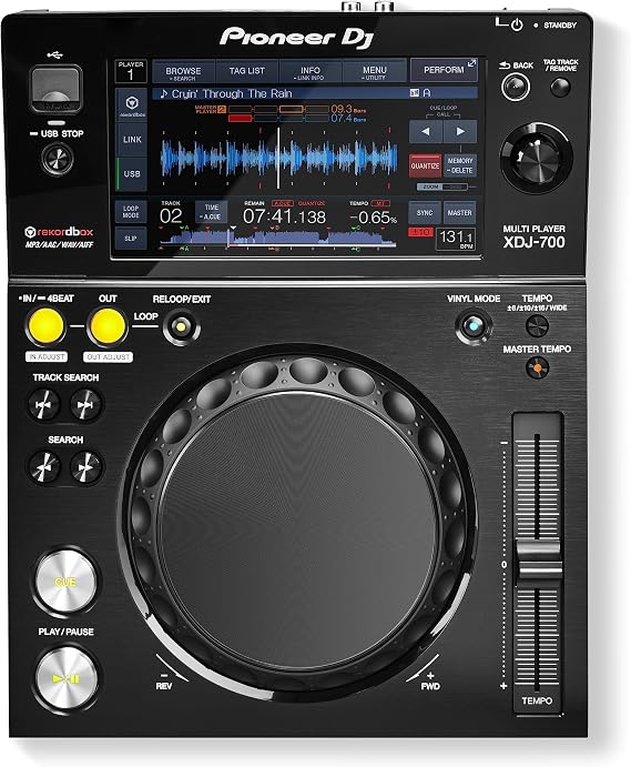 Pioneer DJ Digital Multi Media Player, Black, 8.10 x 12.80 x 16.30 XDJ700