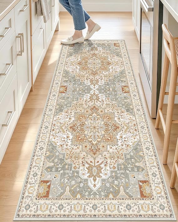 OLANLY 2x6 Washable Runner Rug, Soft Non Slip Carpet for Hallway Kitchen