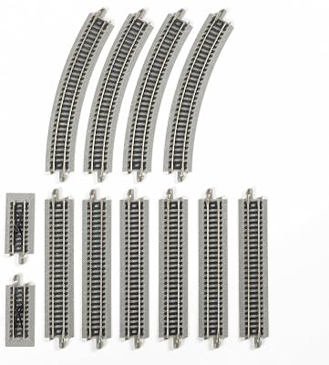 Bachmann Trains E-Z TRACK ELECTRONIC AUTO-REVERSING SYSTEM - NICKEL SILVER E-Z TRACK With Grey Roadbed - HO Scale, Medium