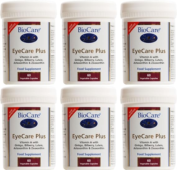 (6 Pack) - Biocare - EyeCare Plus | 60 Vegicaps | 6 Pack Bundle