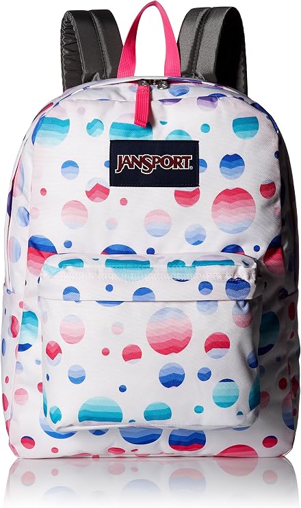 JanSport SuperBreak backpack schoolbag, ombré dot JS00T50133V.