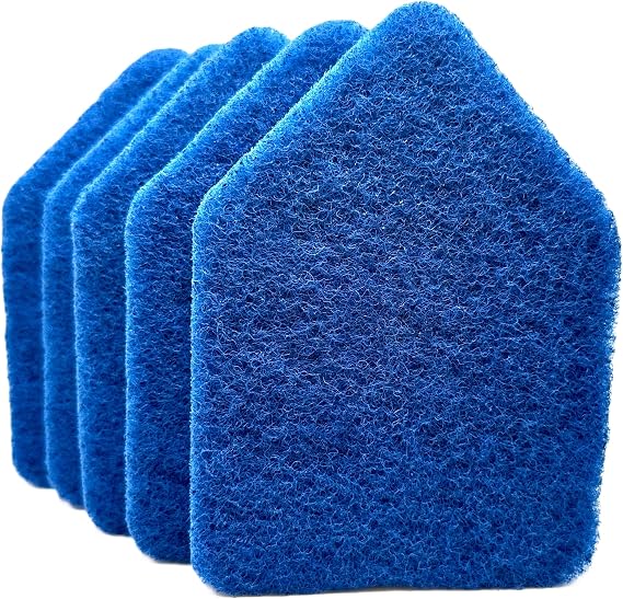 Blue High-Power Scrub Scouring Pads, Fit Extendable Tub Tile Scrubber Brush