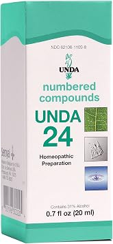 UNDA 24 Numbered Compounds | Homeopathic Preparation | 0.7 fl. oz.