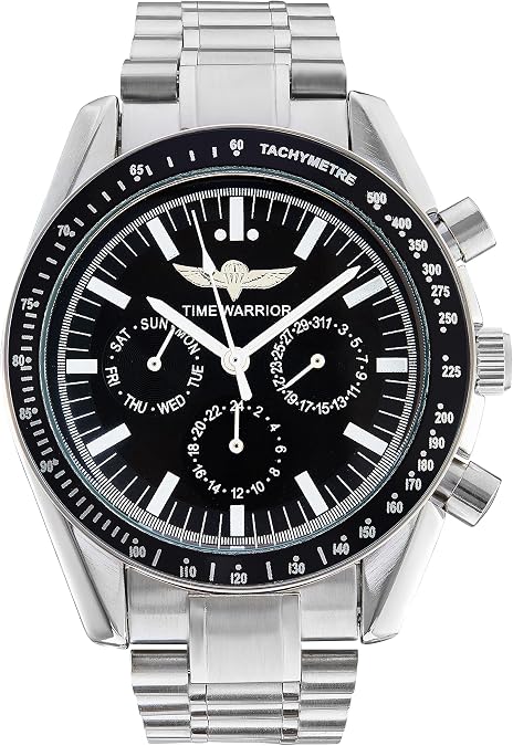 Men's Watches Design Watch Stainless Steel, Chronograph Waterproof, Automatic Movement
