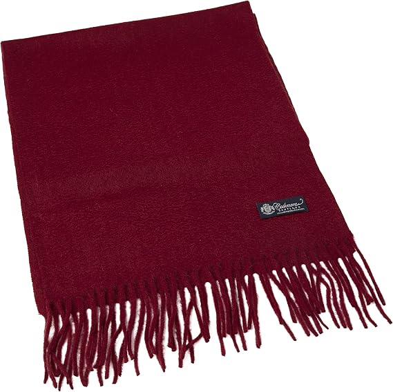 Cashmere Boutique 100% Cashmere Unisex Winter Scarf - 20 Colors, 12"x60"