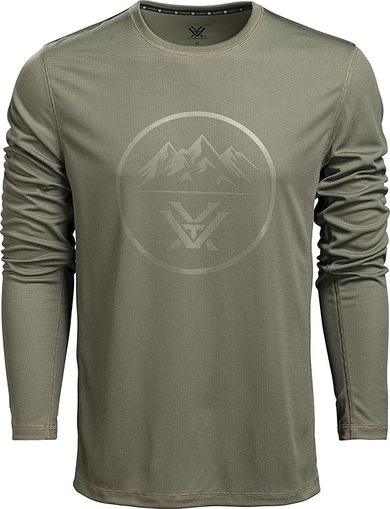 Vortex Men's Three Peaks Performance Grid Long Sleeve Shirts